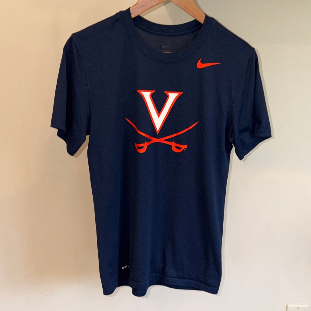 Nike Men's University of Virginia dri-fit Tshirt with Orange Logo